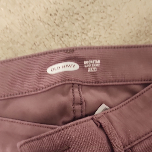 Old Navy Mauve Rockstar Super Skinny Jeans - Picture 3 of 4